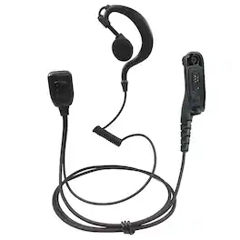 ProMaxPower - Earhook Earpiece with PTT Mic for Motorola XPR7580e, APX6000 & Other Radios - Black