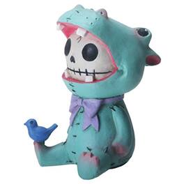 Pacific Trading - Furrybones Hippolito Skeleton in Hippopotamus Hippo Costume Figurine Statuette - Green