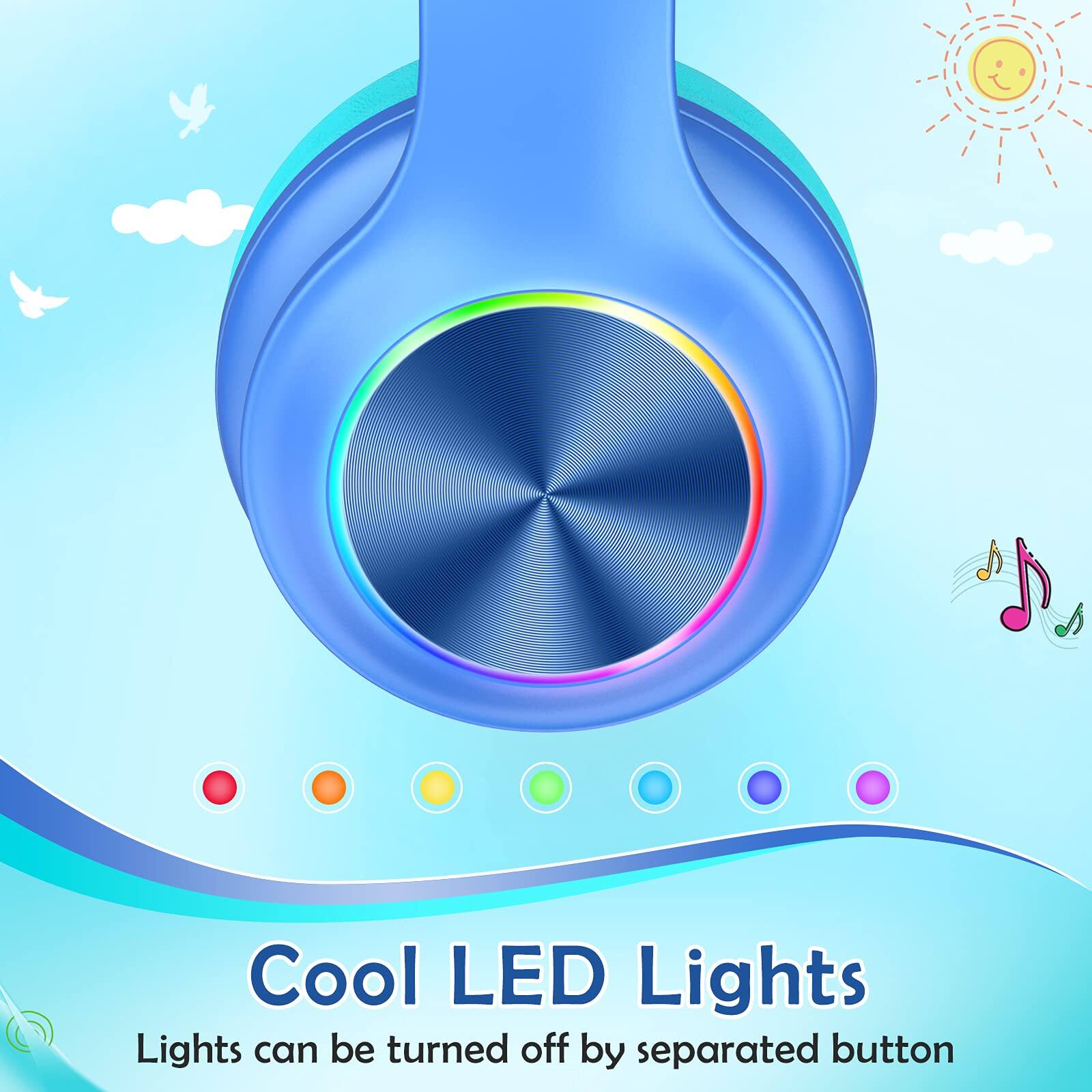 Cool LED Lights  
Lights can be turned off by separated button