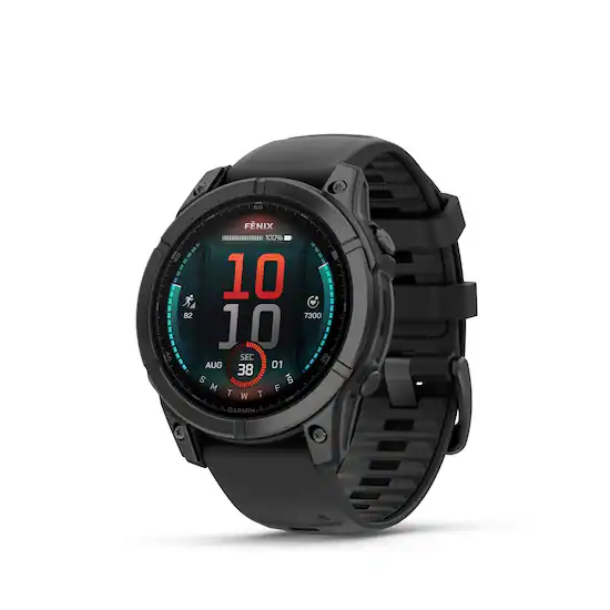 Garmin f nix E GPS Smartwatch 47mm Fiber reinforced polymer Slate Gray Steel 010 03025 03 Best Buy
