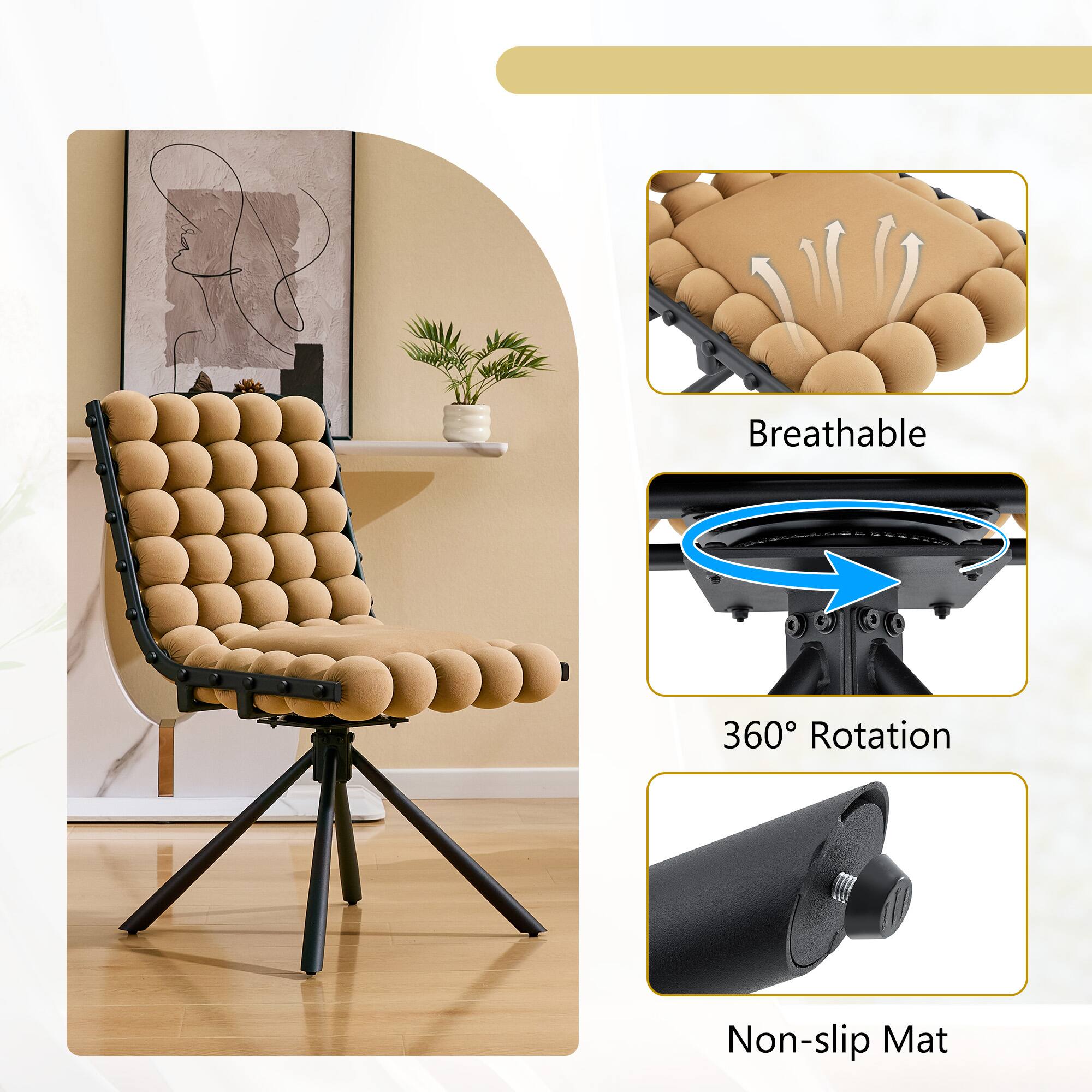 Breathable 360° Rotation Non-slip Mat