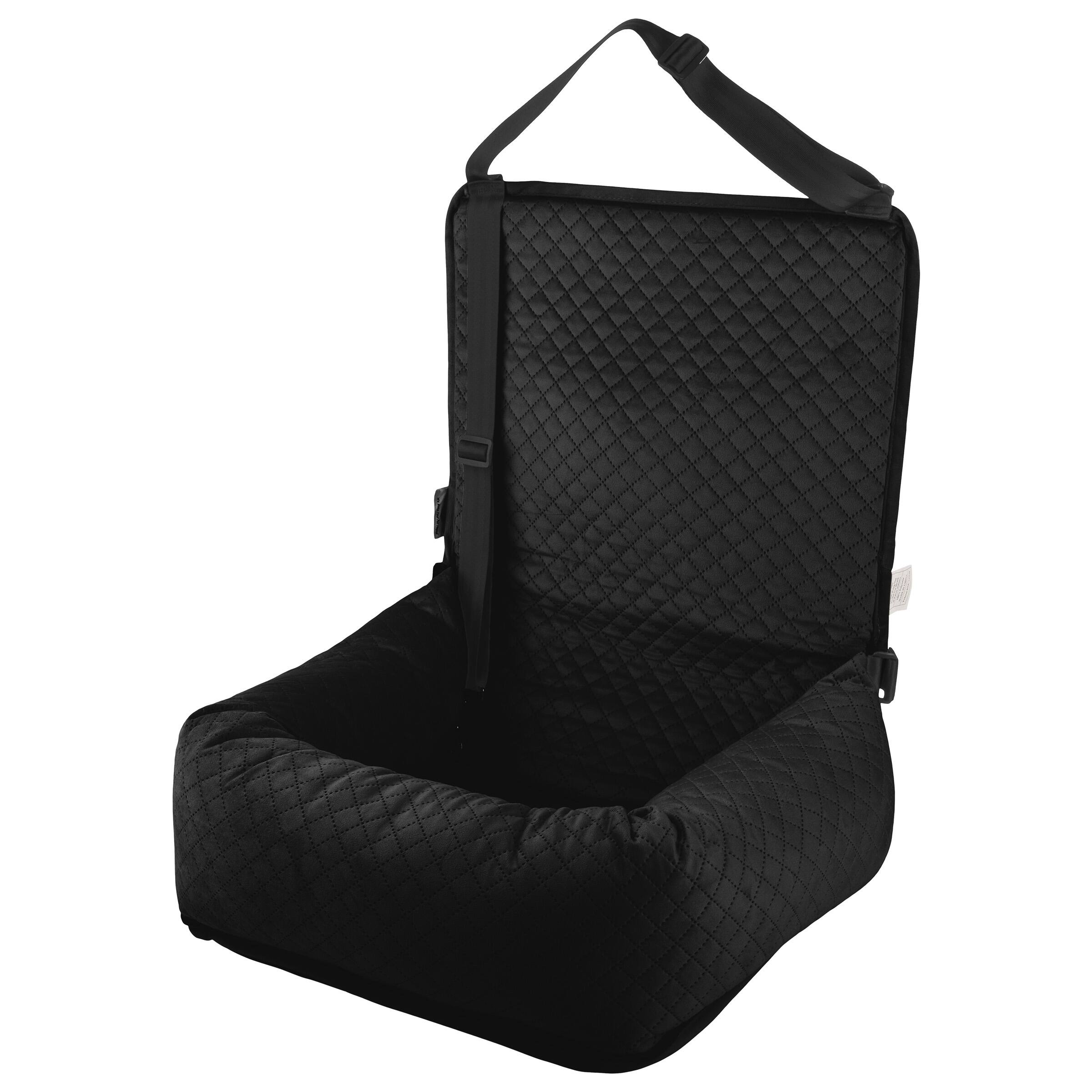 Angle. PetMaker - Dog Car Seat for Pets up to 44lbs - Black.