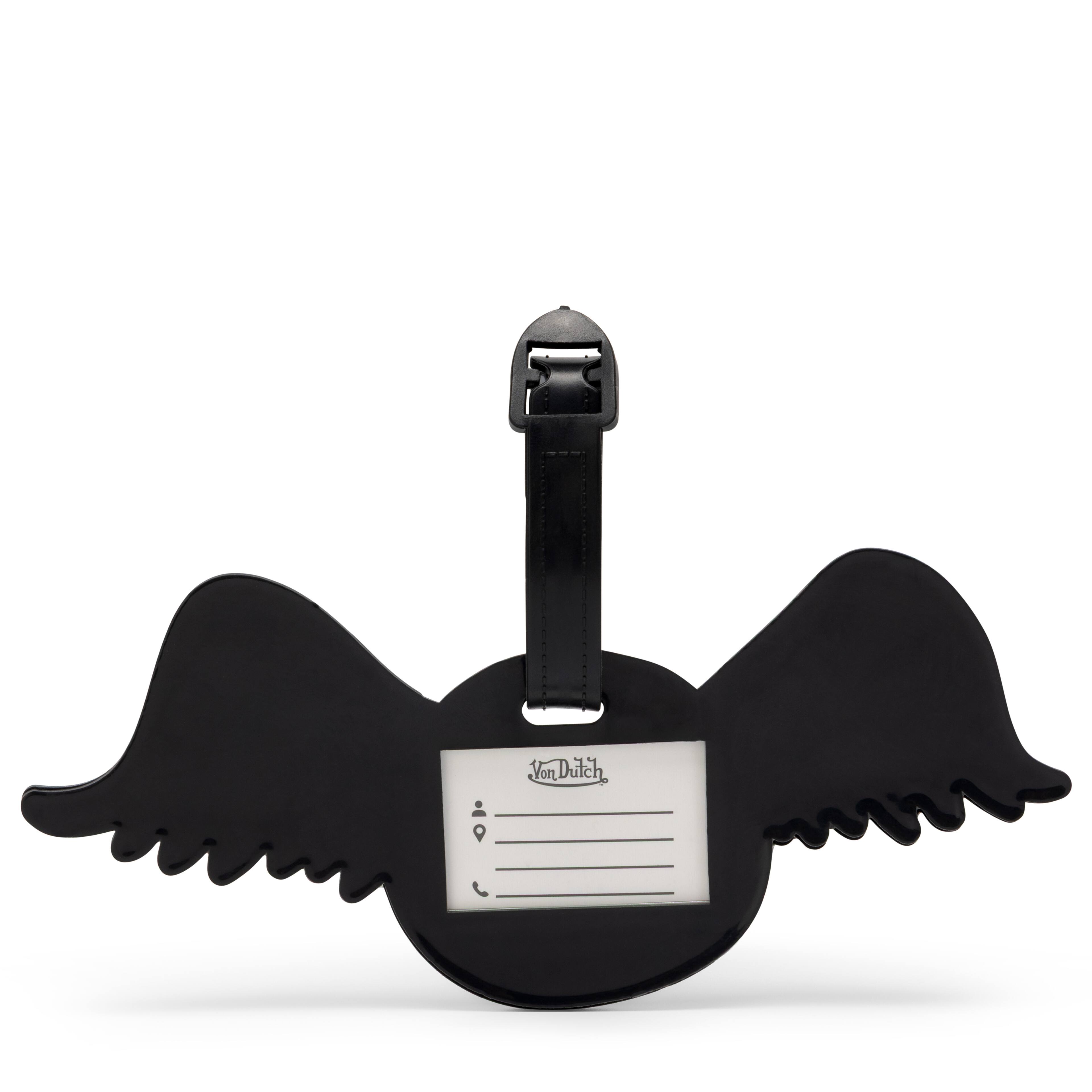 Alt View 2. Von Dutch - Von Dutch Flying Eyeball 2-Piece Suitcase ID Tag Set with Adjustable Straps - Flying Eyeball.