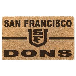 Jardine - San Francisco Dons 18" x 30" Team Logo Doormat - Brown