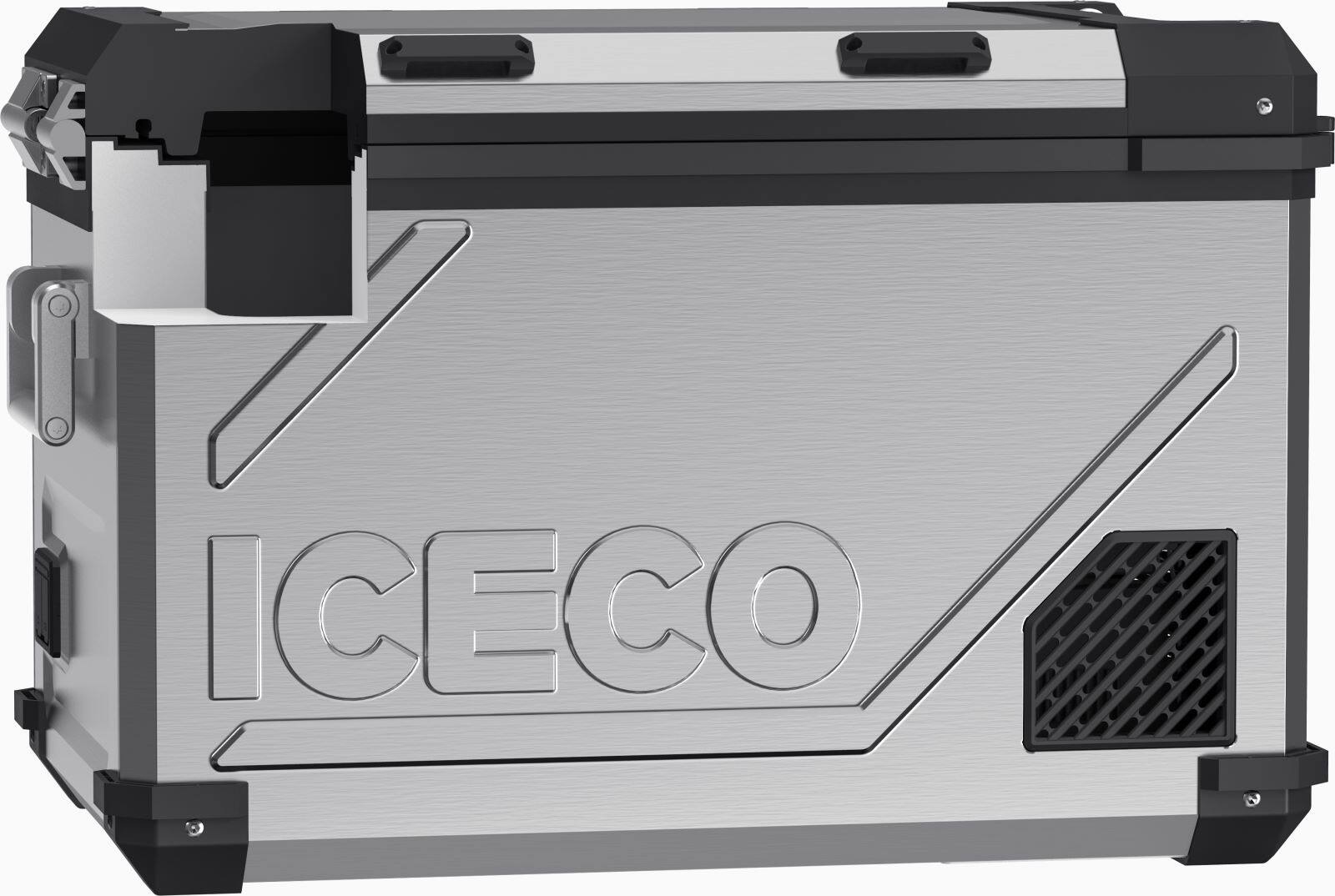 ICECO APL55 Aluminum Dual Zone 58QT Portable Cooler Silver MC