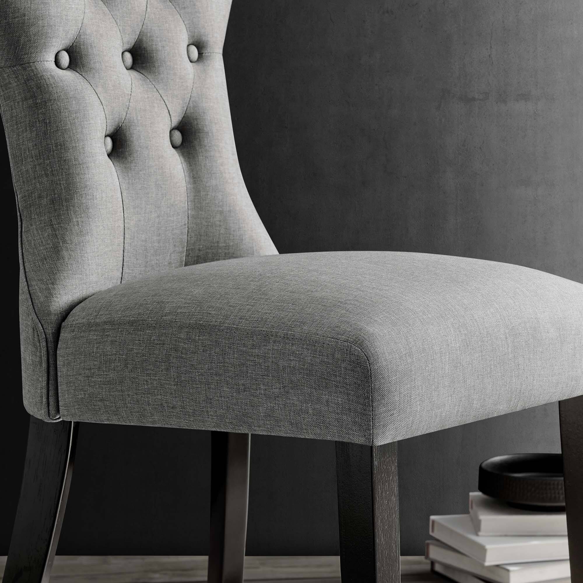 Back. Modway - Silhouette Dining Side Chair by Modway - Light Gray.