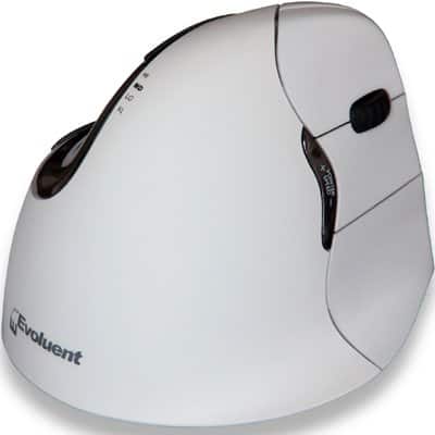 Evoluent - VerticalMouse 4 Right Bluetooth Ergonomic Mouse - Wireless - White