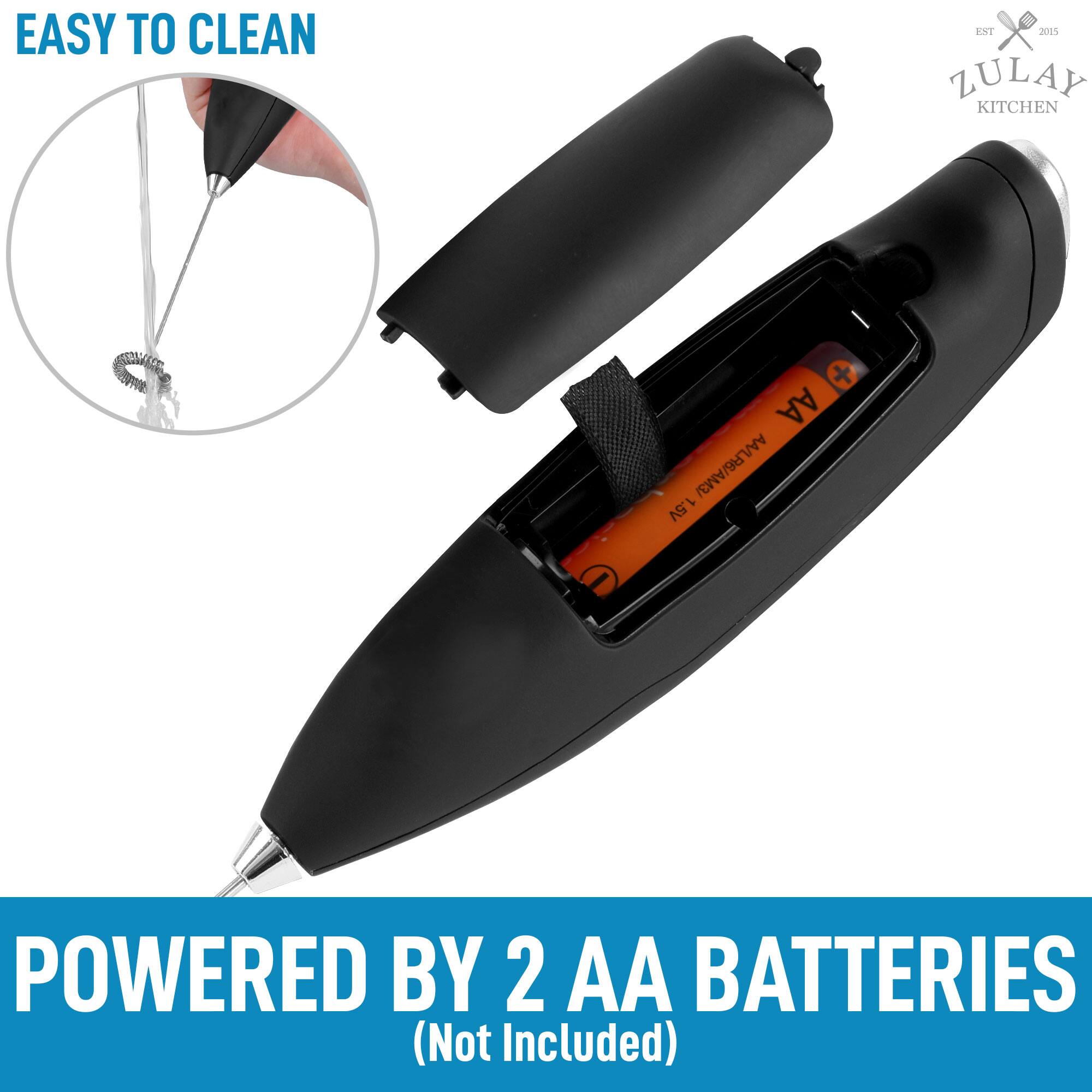 EASY TO CLEAN  
ZULAY KITCHEN  
EST 2015  
POWERED BY 2 AA BATTERIES (Not Included)
