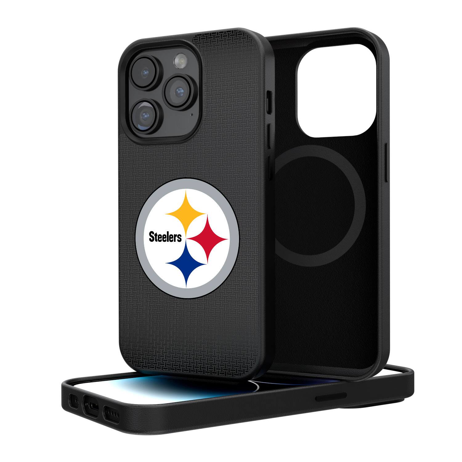 Keyscaper - NFL - Pittsburgh Steelers Linen Logo iPhone Magnetic Bump Case - 15 Pro Max - Black price history on PriceWatchPro