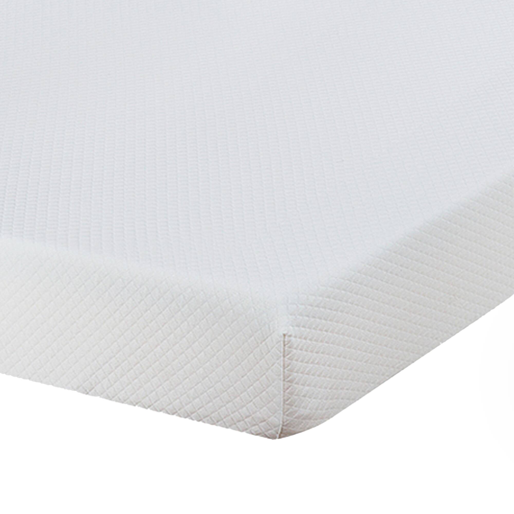 Back. Vaczon - 6 Inch Twin Gel Memory Foam Pressure-Relief Mattress Breathable Polyester Cover Lightweight Roll-in-a-Box - White.
