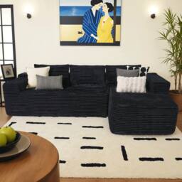 Black(Plush Corduroy, Right Facing)