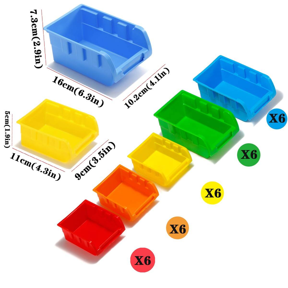 7.3cm (2.9in)  
16cm (6.3in)  
10.2cm (4.1in)  
5cm (1.9in)  
11cm (4.3in)  
9cm (3.5in)  

X6  
X6  
X6  
X6  
X6