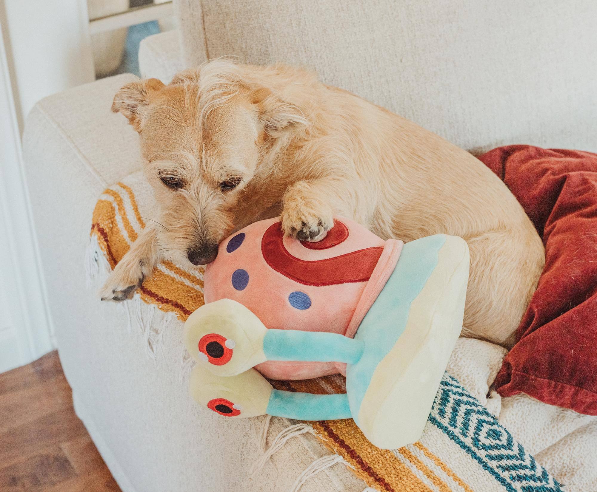 Alt View 5. Golden Bell Studios - Nickelodeon SpongeBob SquarePants Gary Squeaky Pet Toy Plush - Multi-Colored.