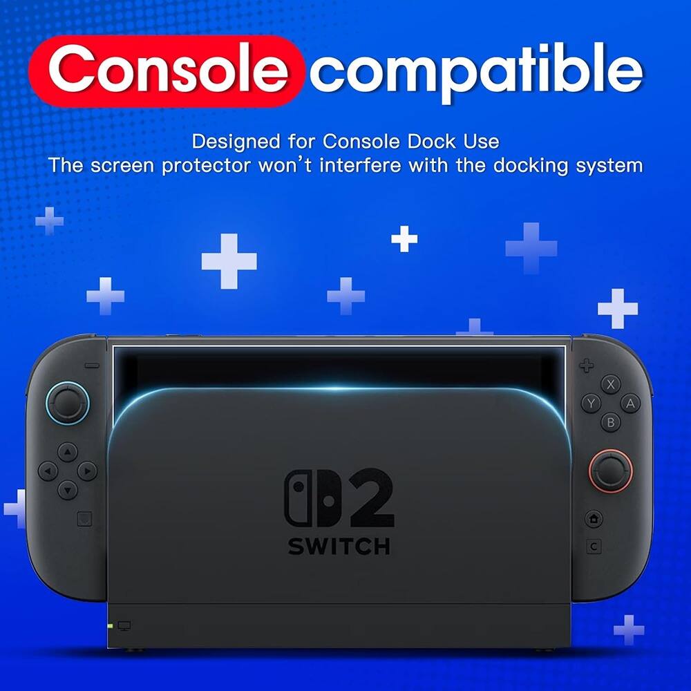 Console compatible  
Designed for Console Dock Use  
The screen protector won’t interfere with the docking system