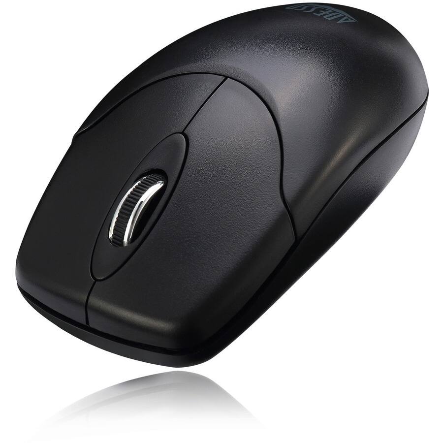 Alt View 8. Adesso - Adesso Antimicrobial Wireless Desktop Mouse - Optical - Wireless - 30 ft - Radio Frequency - 2.40 GHz - Black - USB Type - Black.