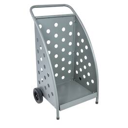 Sunnydaze - 34" H Powder-Coated Steel Log Cart - Gray