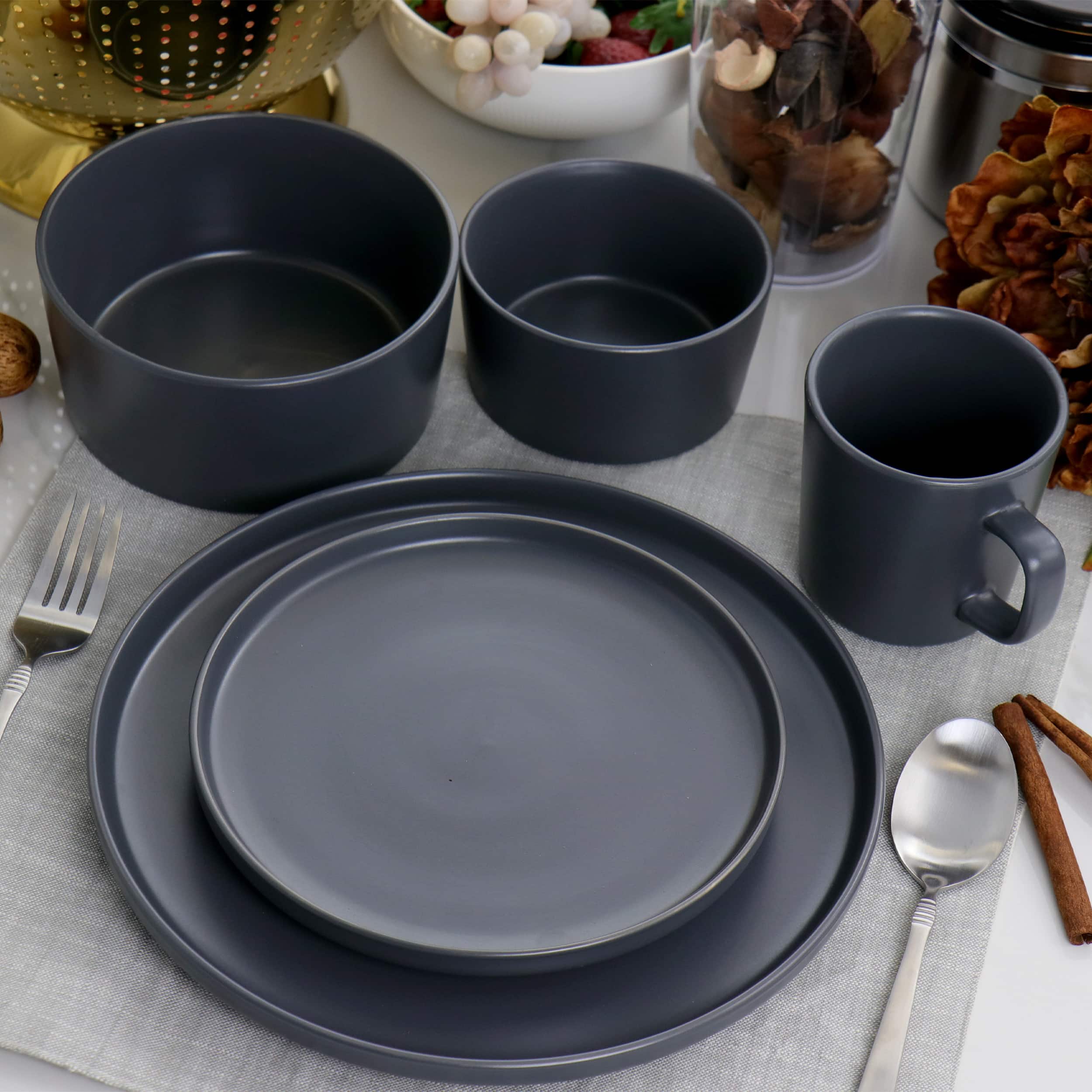 Elama Luxmatte 20 Piece Dinnerware Set - Thumbnail 4