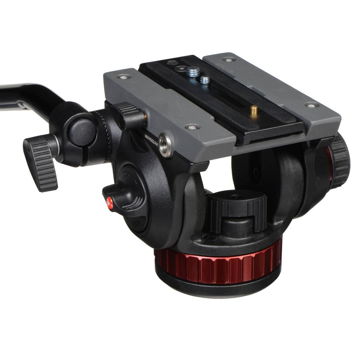 Alt View 1. Manfrotto - Manfrotto 502 Pro Video Head with 504PLONG Long Quick Release Mounting Plate and Flat Base.