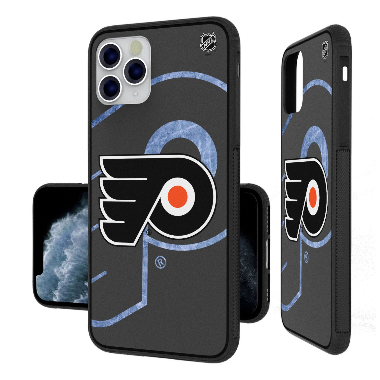 Front. Keyscaper - Philadelphia Flyers Bump Case with 8.2ft Drop Protection - 15 Plus - Multicolor.