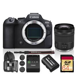 Canon - EOS R6 Mark II Mirrorless Camera with Stop Motion Firmware + RF 24-105