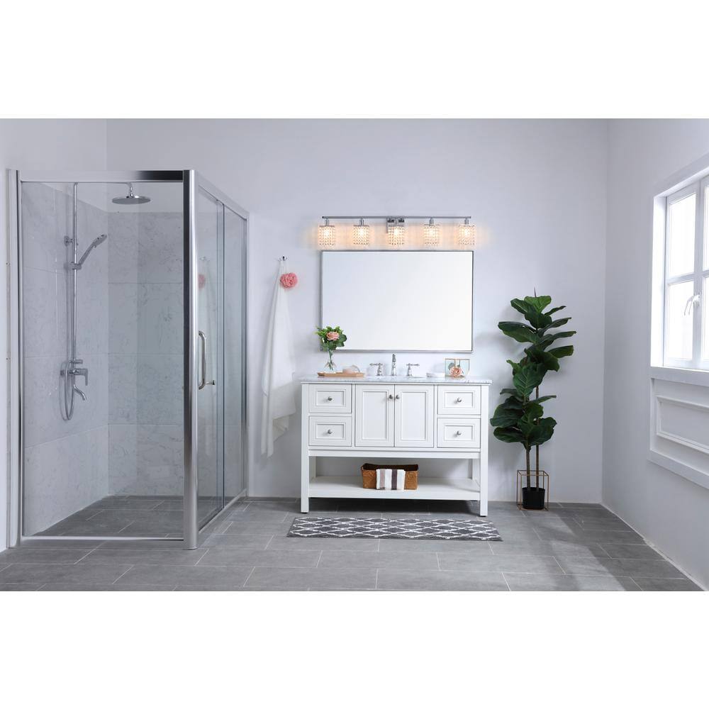 Living District - Phineas 5 light wall sconce - Chrome And Clear Crystals price history on PriceWatchPro