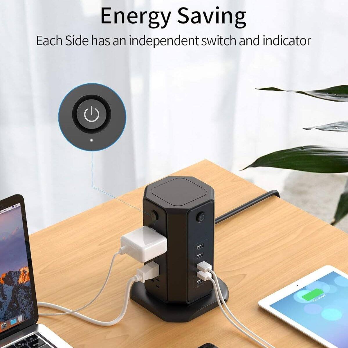 Energy Saving  
Each Side has an independent switch and indicator