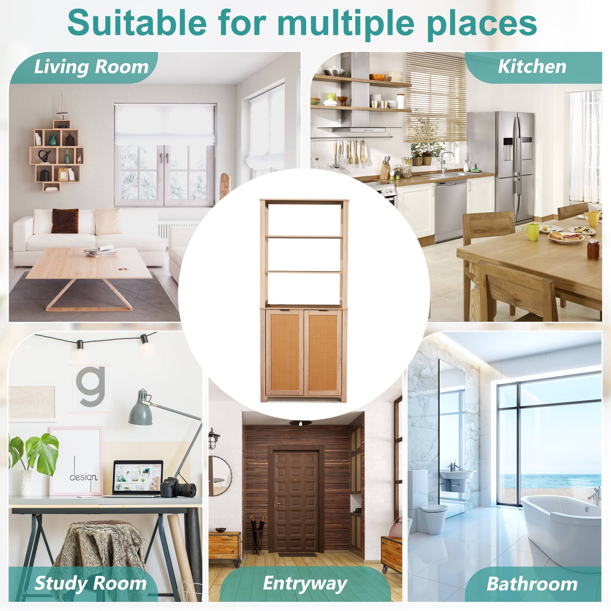 Suitable for multiple places

- Living Room
- Kitchen
- Study Room
- Entryway
- Bathroom