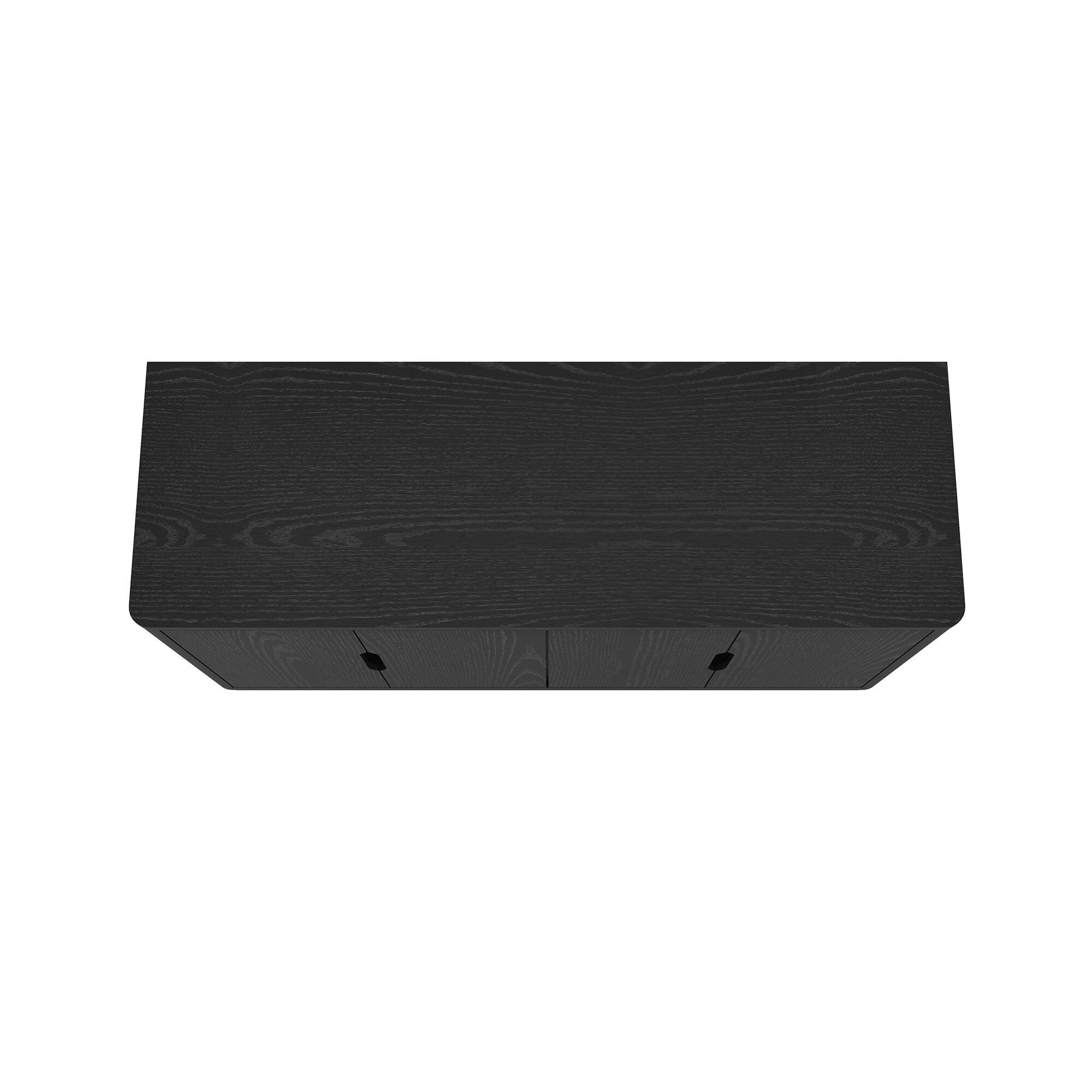 Alt View 6. Manhattan Comfort - Rivington Modern 60" Sideboard - Black.