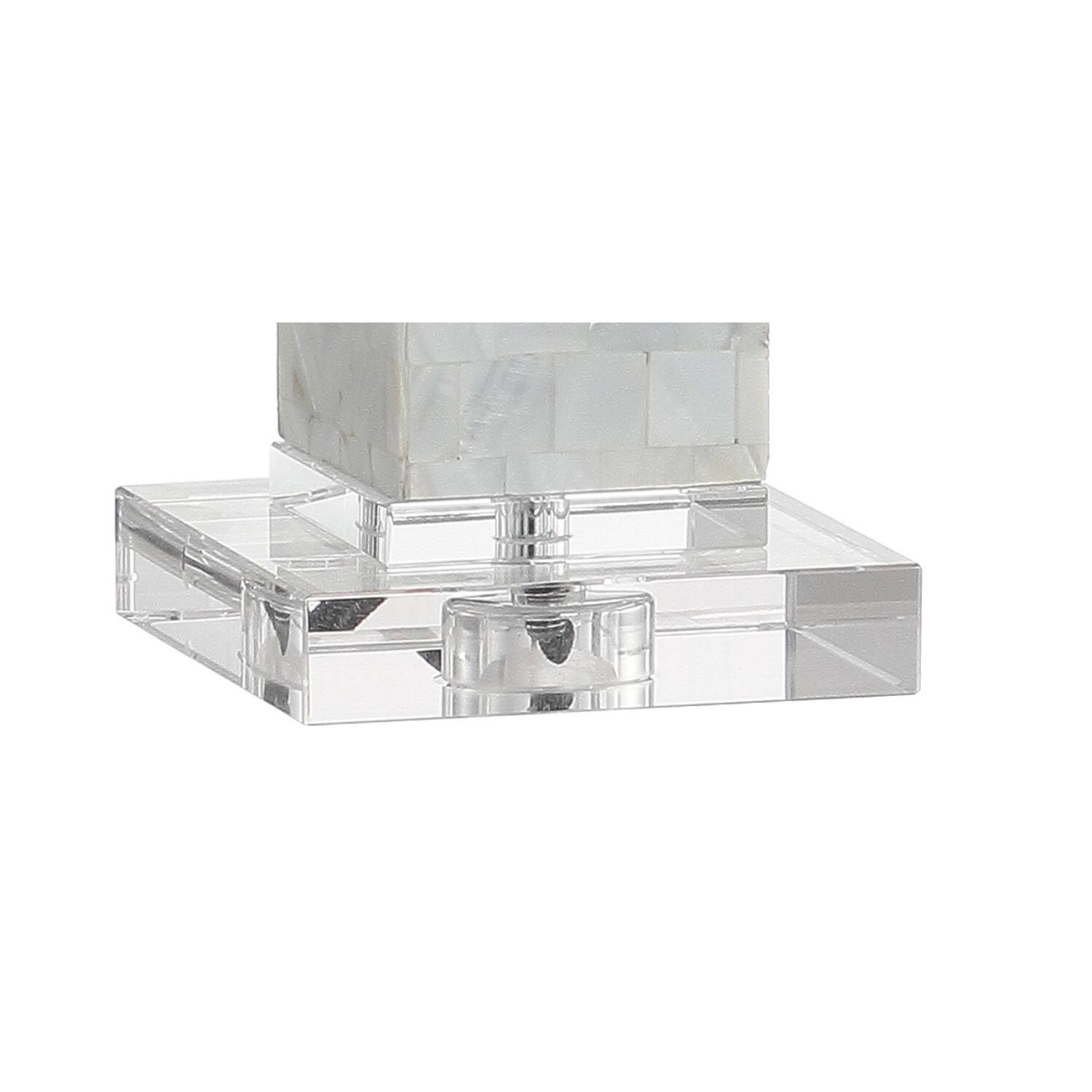 Alt View 7. Jonathan Y - Noelle 28.5" Seashell LED Table Lamp, White (Set of 2) - White.