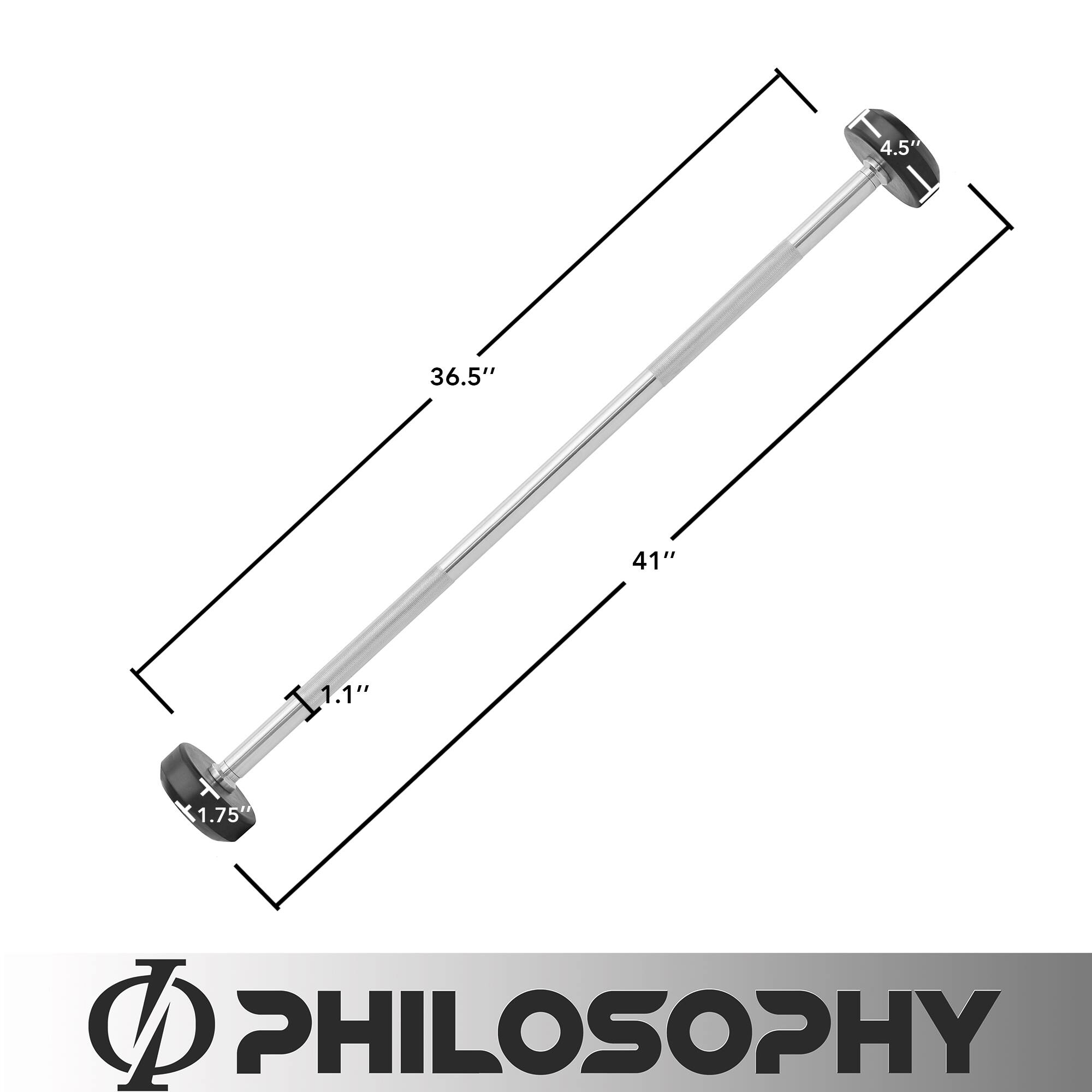 4.5" 36.5" 41" 1.1" 1.75" PHILOSOPHY