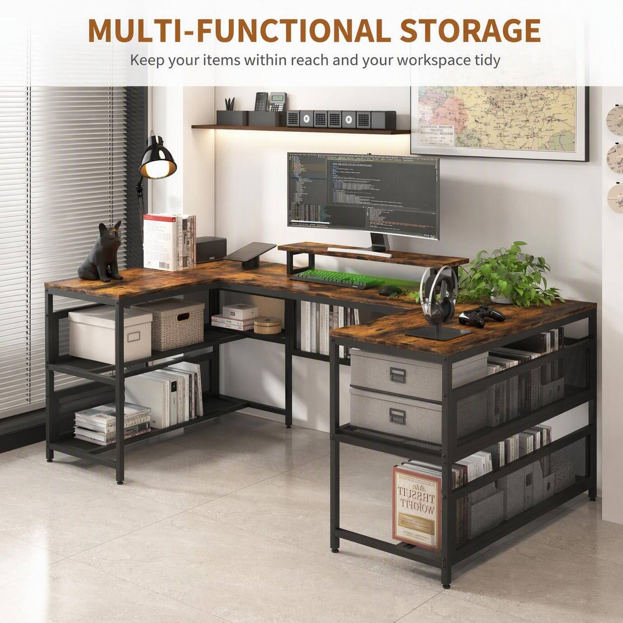 MULTI-FUNCTIONAL STORAGE  
Keep your items within reach and your workspace tidy
