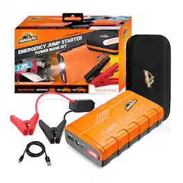 Armor All - Emergency Jump Starter Power Bank Kit, 800A Peak Amps, Ultra-Bright LED Flashlight
