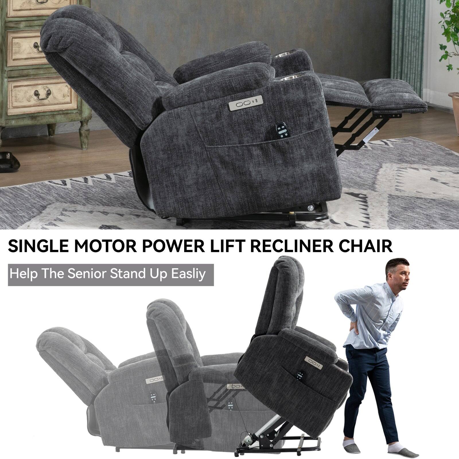 SINGLE MOTOR POWER LIFT RECLINER CHAIR
Help The Senior Stand Up Easily