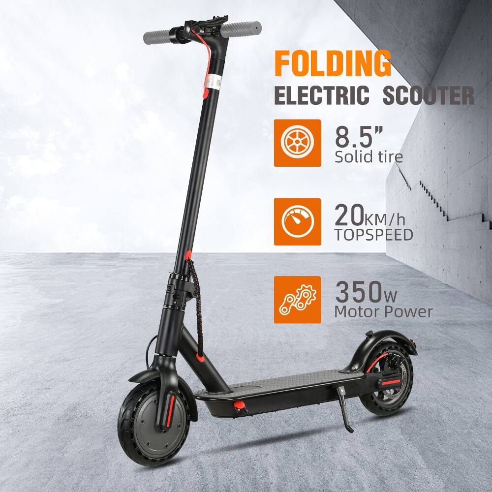 FOLDING ELECTRIC SCOOTER  
8.5" Solid tire  
20km/h TOPSPEED  
350w Motor Power