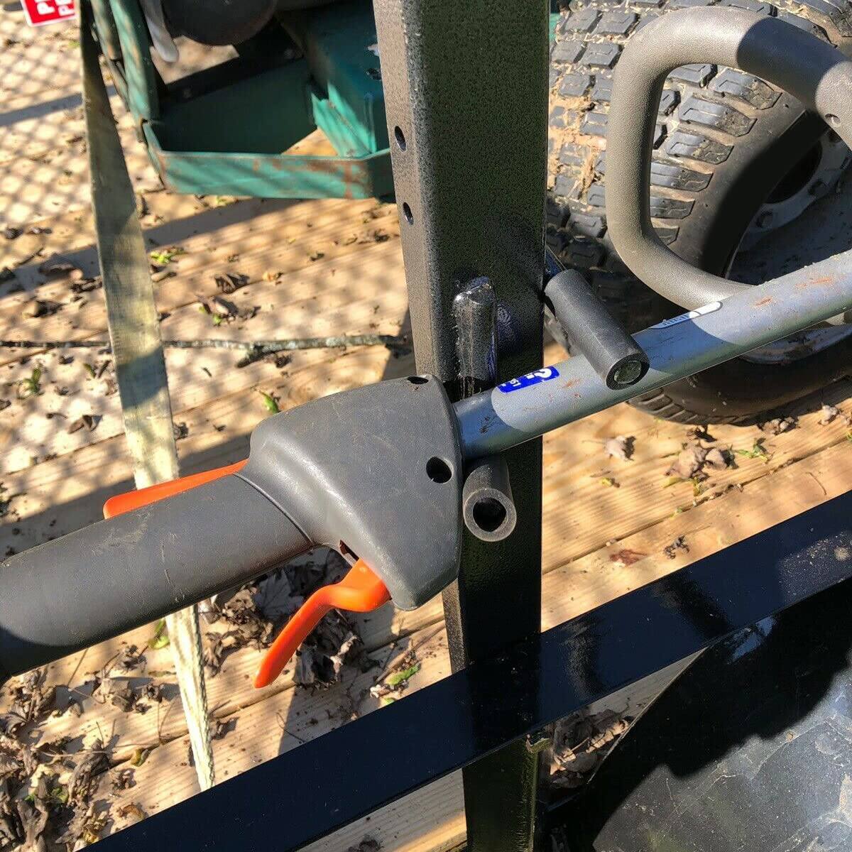 Alt View 5. Skar Audio - 3 Place Trimmer Rack Holder Carrier Mount On Open Landscape Trailer Pickup Weed Eater Racks With Lock 1 Pair - Default.