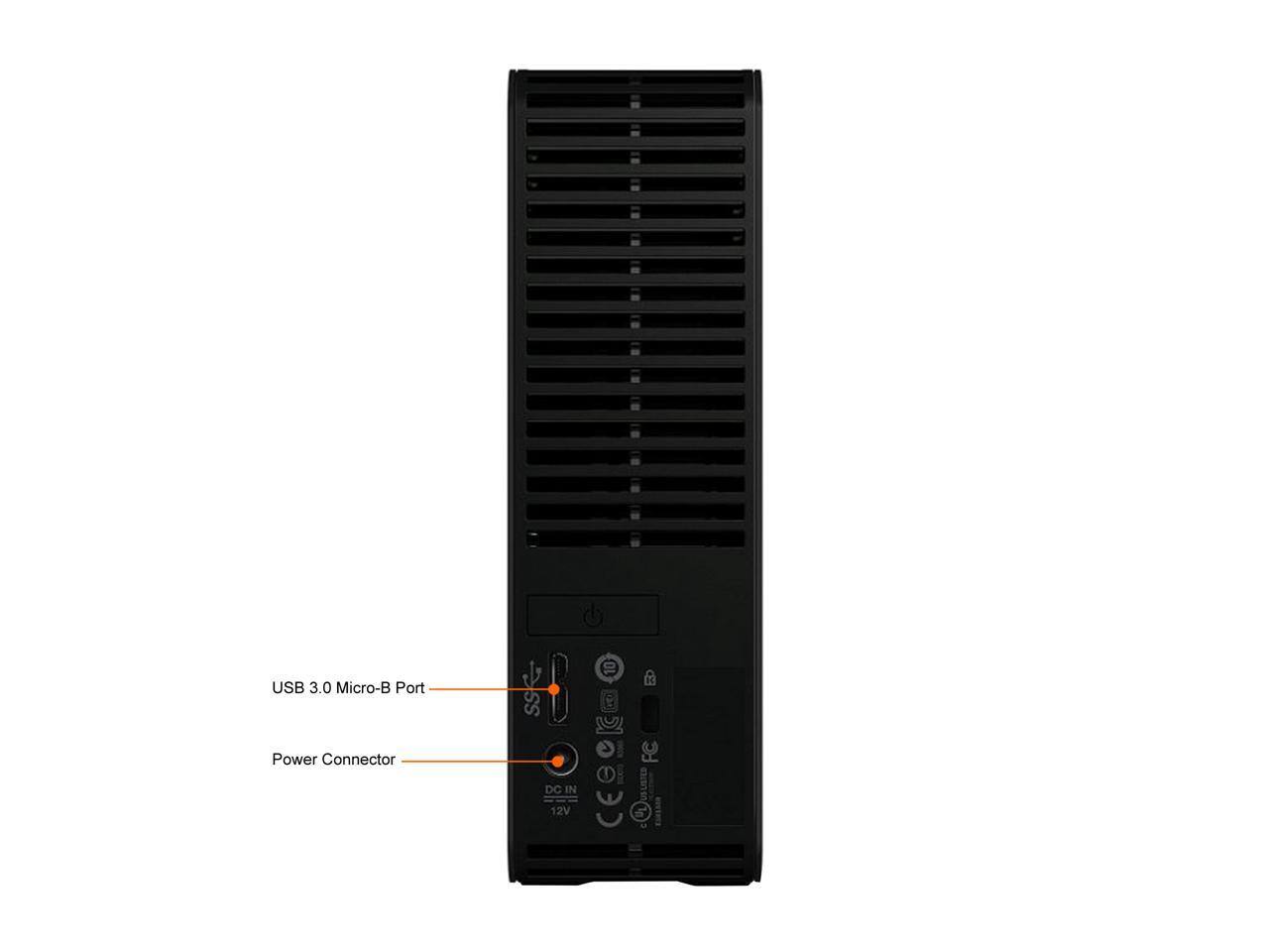 USB 3.0 Micro-B Port  
Power Connector DC IN 12V