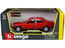 Mercedes-Benz 190 E 2.6 1/24 Diecast Model Car by Bburago - Red