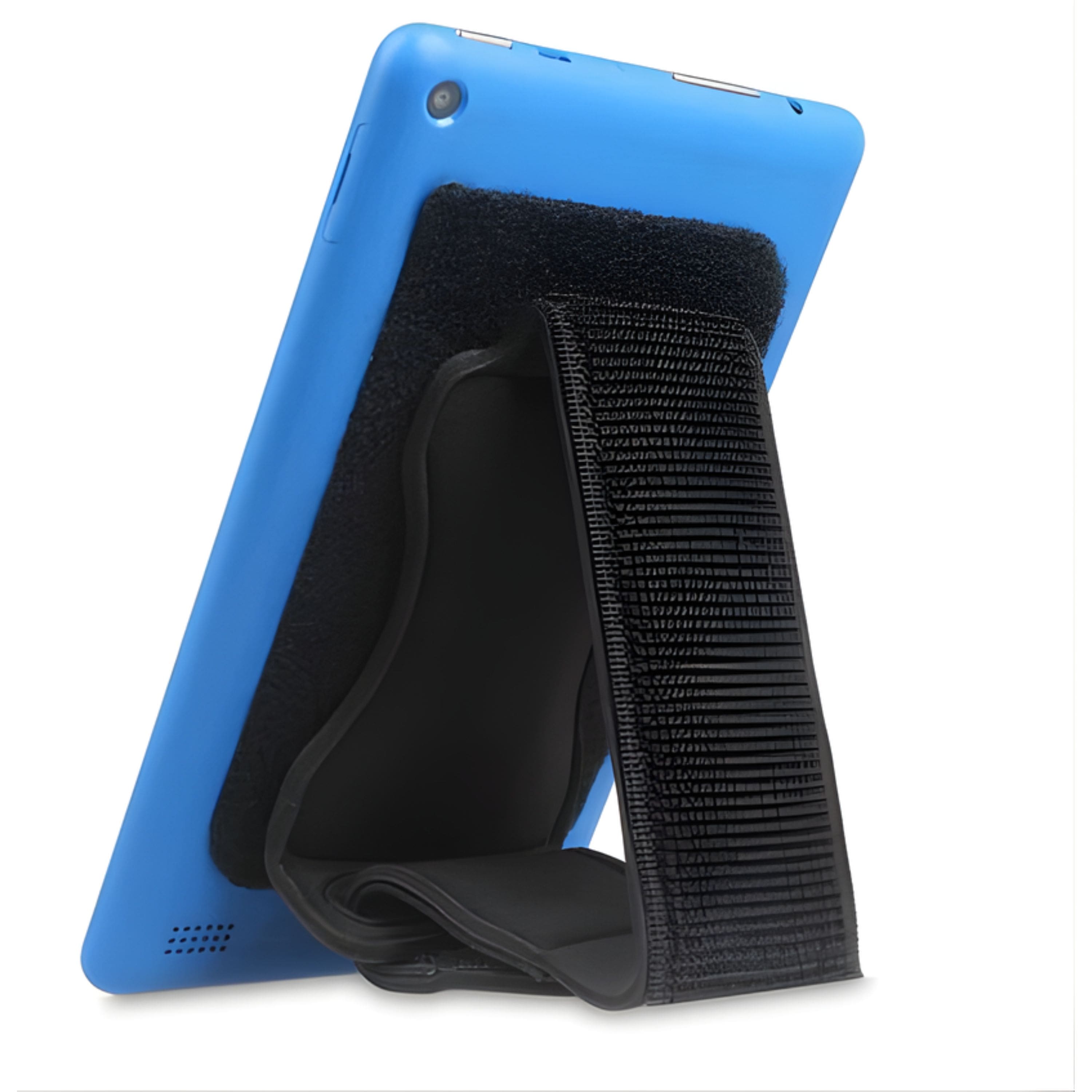 Kitcheniva - Universal Tablet Hand Strap Holder Detachable Padded Hook & Loop - Black
