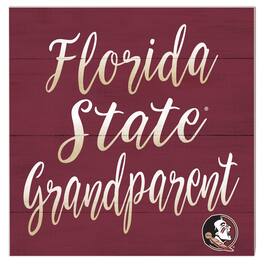Jardine - Florida State Seminoles 10'' x 10'' Grandparent Plaque - Maroon