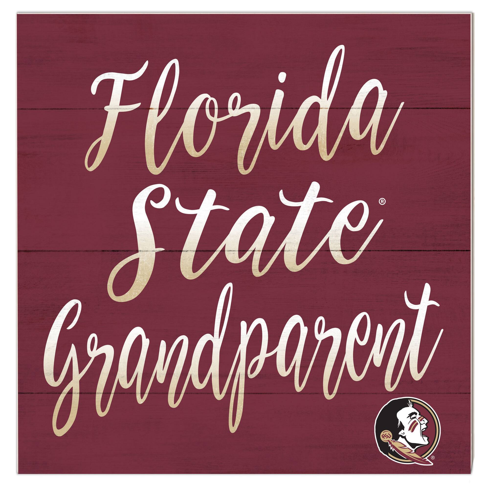 Florida State Seminoles 10'' x 10'' Grandparent Plaque