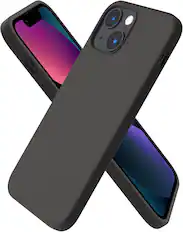 Front. Ornarto - ORNARTO Compatible with iPhone 13 Mini Case 5.4", Slim Liquid Silicone 3 Layers Full Covered Cover-Space Gray - Space Gray.