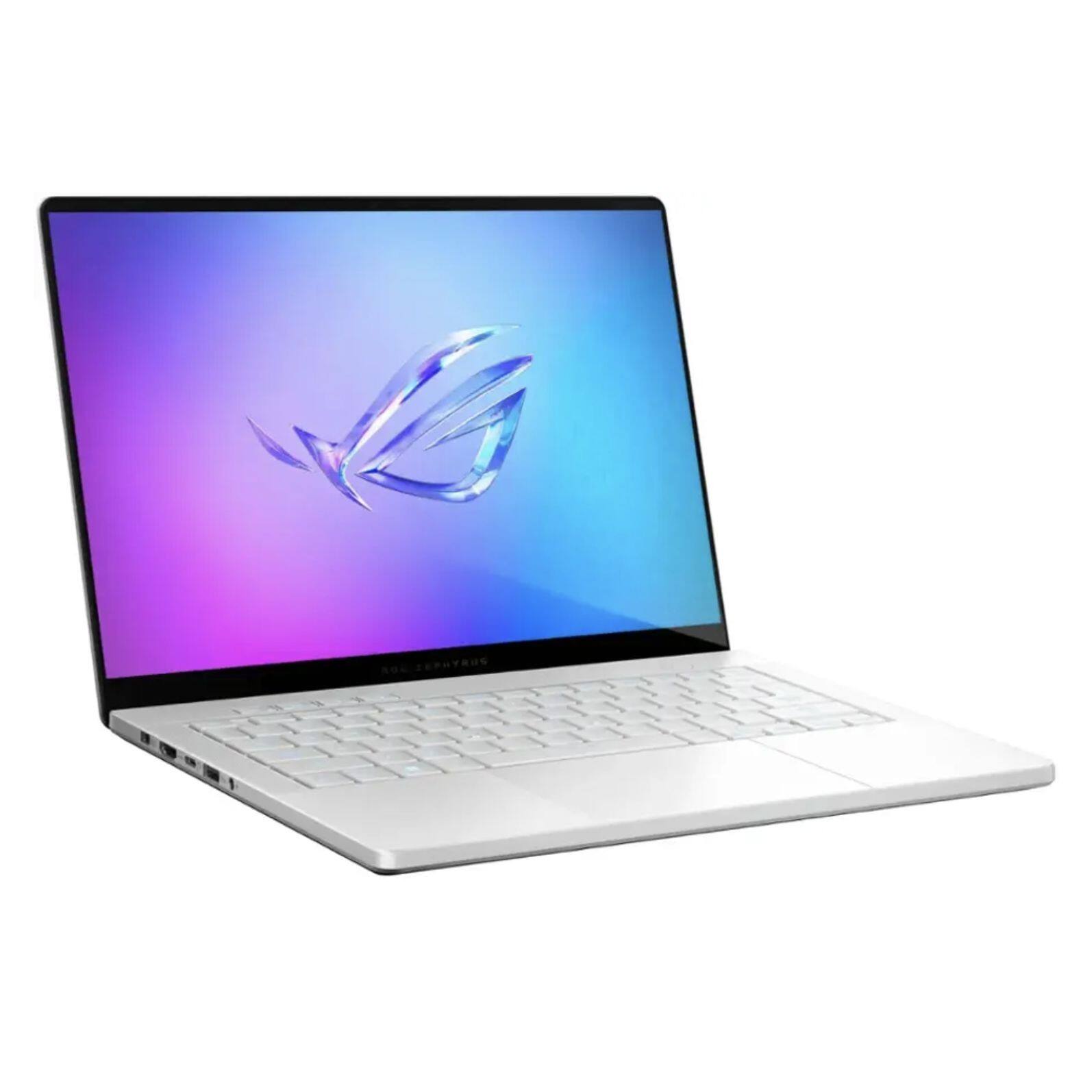 Back. ASUS - ASUS G14 GA403UM GA403UM-G14.R9HX4 Gaming Laptop, Ryzen 9 270, 16GB, 1TB SSD, 14.0" (2880x1800), RTX 5060, Win 11 Pro - Platinum White.