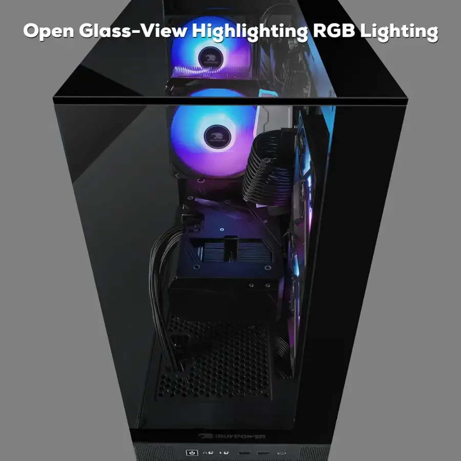 Open Glass-View Highlighting RGB Lighting - IBUPOWER
