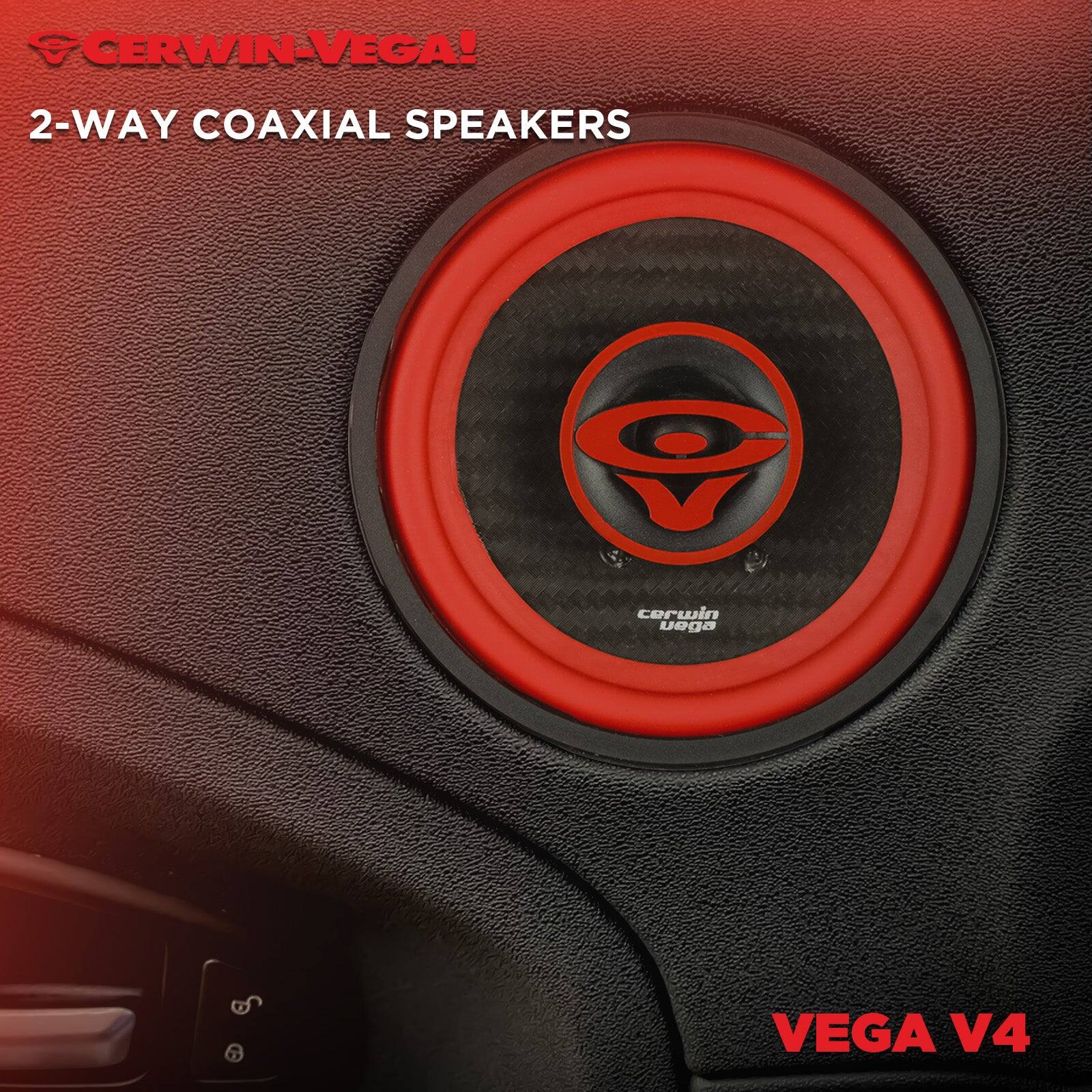 CERWIN-VEGA!  
2-WAY COAXIAL SPEAKERS  
VEGA V4