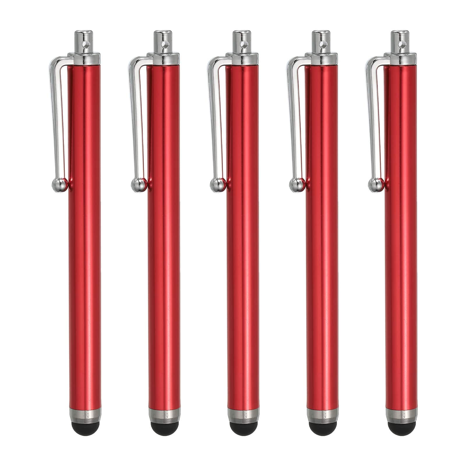 Unique Bargains - 5pcs Stylus Pens for Touch Screens Universal Capacitive High Sensitivity for Phone All Capacitive Touch Screen Device - Red