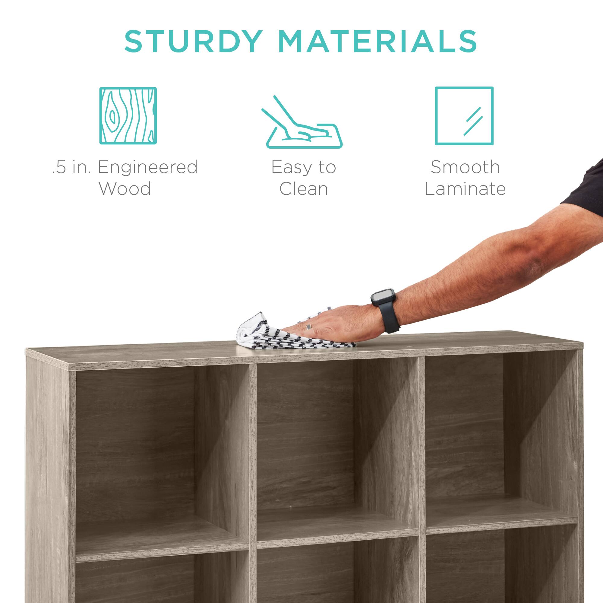STURDY MATERIALS

- .5 in. Engineered Wood
- Easy to Clean
- Smooth Laminate