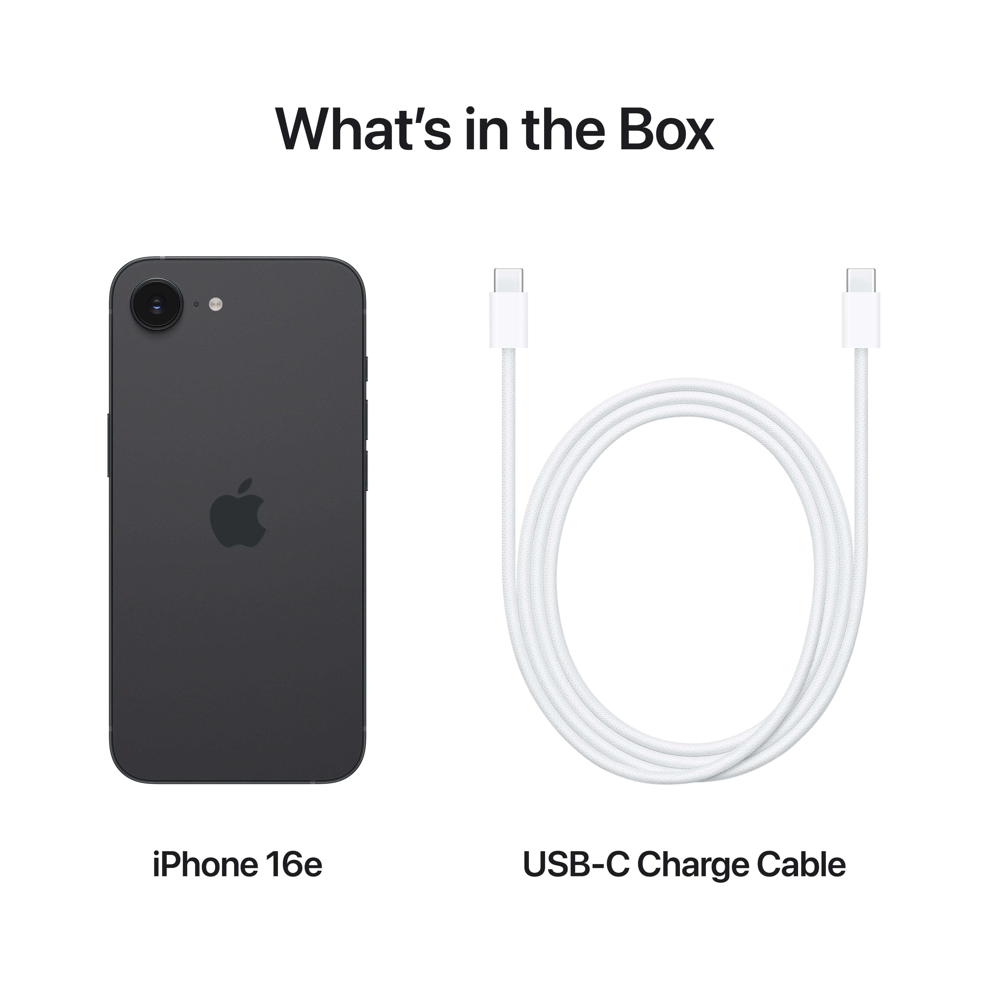 What's in the Box: iPhone 16e USB-C Charge Cable