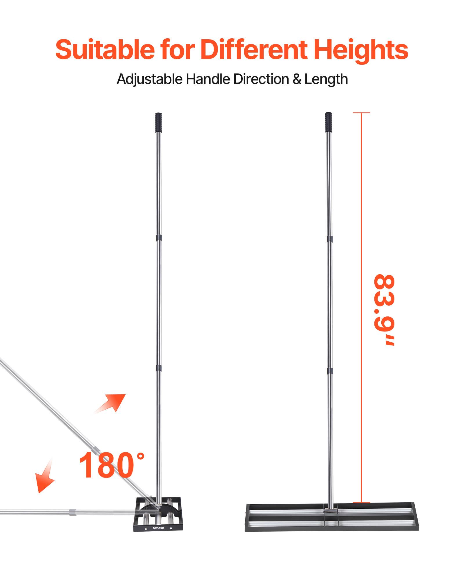 Suitable for Different Heights  
Adjustable Handle Direction & Length  
83.9"  
180°