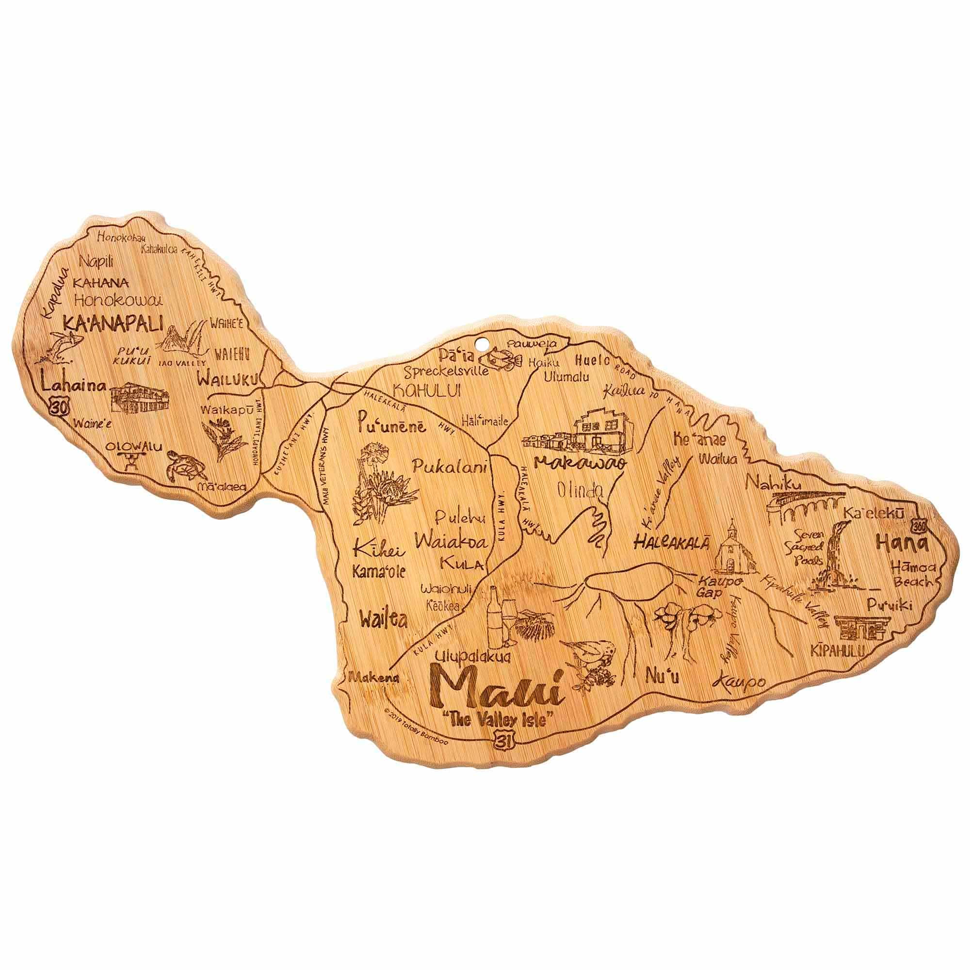 Totally Bamboo - Destination Maui Cutting Board, 15-1/2" x 9-1/8"