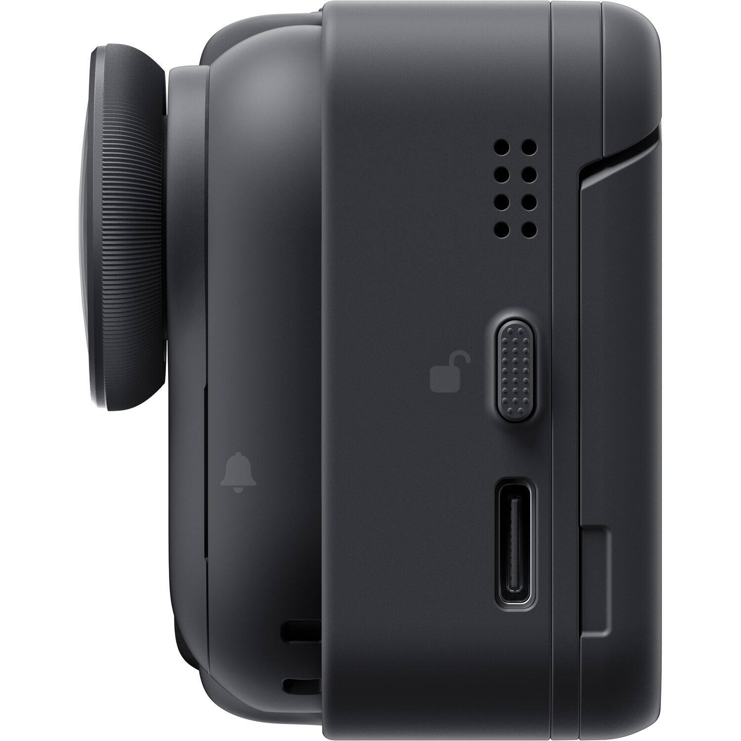 Left. Insta360 - Insta360 GO Ultra Standard Bundle Midnight Black - 4K Camera, Lightweight & Portable Kit with 128GB Memory, Case + More - Black.